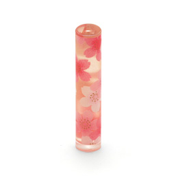 おしゃれはんこ和紙柄A-091二色桜花柄　ケースなし